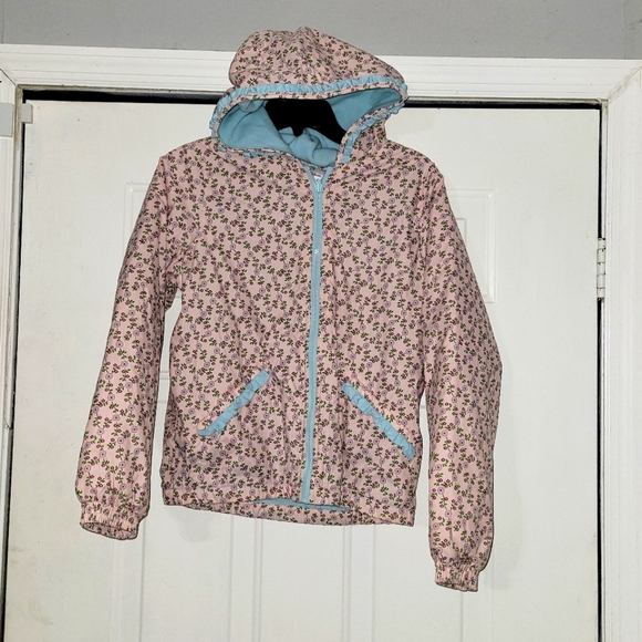 Cute Excellent Condition Hanna Anderson Jacket~Floral~Flowers~12~European 150 - Picture 1 of 11